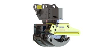 Entraînement hydraulique électrique Xuvol pour grappin à bois avec scie, garantie 1 an pour la coupe des arbres, compatible avec une excavatrice de 9 tonnes - Product Image 3