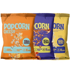 Sacs à Popcorn Personnalisés avec Logo Imprimé, en Aluminium Recyclable, Résistants à l'Huile, pour Chips et Popcorn - Product Image 1