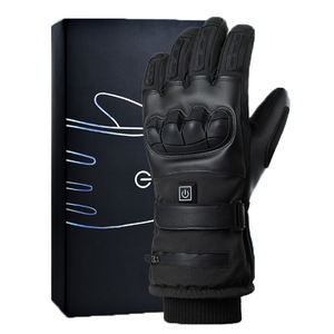 Guanti Riscaldati Elettrici da Moto in Pelle con Controllo della Temperatura a 3 Livelli, Batteria ai Polimeri di Litio da 7.4V, Ideali per l'Inverno - Product Image 3