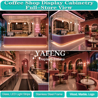 Conception de comptoir de café personnalisé, fabricant de mobilier de comptoir de bar commercial pour café, avec conception 3D gratuite