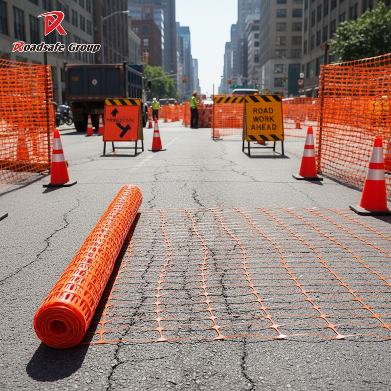 Orange PE Material Plastic Mesh Safety