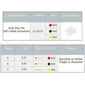 FINER Niti熱活性化ロータリーエンジンEndoファイル歯科用ファイル歯内性 - Product Image 4