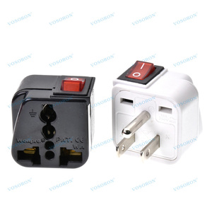 Universal American <strong>US</strong> European UK EU AU Travel Electrical Plug <strong>Adapter</strong> 10A/13A 250V <strong>Power</strong> Socket With On/Off Switch - Product Image 4