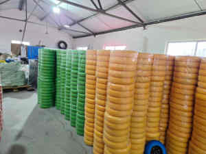 Chine usine turquie marché 350-7 jante en métal plat gratuit Pu mousse <span class=keywords><strong>brouette</strong></span> roue pour camion à main chariot chariot jardin Wagons - Product Image 5