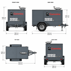Generador Diésel Silencioso de Alta Resistencia de 50 kVA y 40 kW, Grupo Electrógeno Industrial Trifásico para Grandes Obras de Infraestructura - Product Image 5