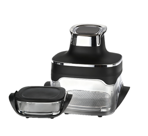 Vente directe d'usine Friteuse à <span class=keywords><strong>air</strong></span> en verre 4,5L 2,5L Double panier 1500W Puissance Écran tactile visible Multi-cuiseur pour la maison - Product Image 1