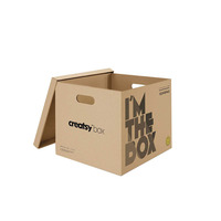 Caja de Cartón Estándar Económica para Almacenamiento de Archivos con Tapas