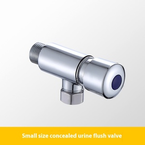 Válvula de descarga de orina oculta de rocío matutino de cobre, válvula de inodoro público de cierre automático con retardo de presión manual para uso en el baño - Product Image 6