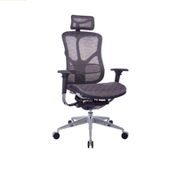 Chaises de bureau ergonomiques réglables modernes Sièges pivotants inclinables en maille pour la direction Fourniture en métal de luxe en gros