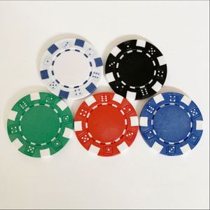 Wholesale Plastic Eco-friendly Texas Entertainment Game Chips Small Sixes <b>Dice</b> 11.5g for Poker Chips - Product Image 1