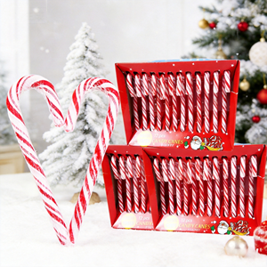 Bâtons de bonbons de Noël en gros, rayés rouge et blanc, aux saveurs fruitées, pour cadeaux de Noël, bonbons de fête en vrac - Product Image 1