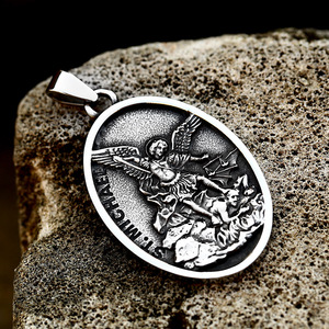 SS8-782P 2024 nouvelle conception spéciale Saint Michael pendentif Style religieux archanges chrétiens pendentif bijoux de mode - Product Image 4