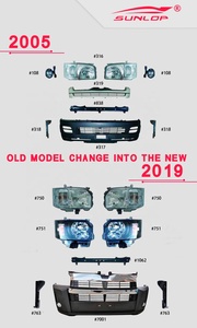 HIACE 2019 — nouveau modèle de phare antibrouillard, ensemble complet de pare-chocs + calandre + lampe antibrouillard, #<span class=keywords><strong>2020</strong></span>, visage mifié, nouveau modèle 007901 - Product Image 4