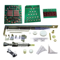 Kit de Machine de jeu de flipper à pièces de monnaie pour adulte 5 6 balles pièces de Machine de flipper pièces métalliques Joystick bricolage Kit de jeu d'arcade