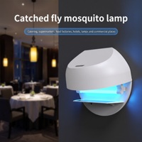 Lampe anti-moustiques moderne UV V213 avec plaque collante attractrice, piège à moustiques pour espaces intérieurs