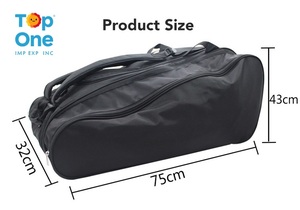Top One Kit de balles de squash personnalisées Sac à dos pour raquette de badminton Sac de tennis avec compartiment à chaussures - Product Image 6