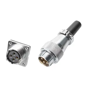 WS20 2 to 12pin Aviation Waterproof Connector Aviation Plug AC DC Electrical Power Signal Plug Socket