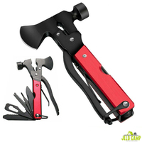 Outil multifonction de survie très vendu, kits de survie d'urgence populaires, hache pliable de poche, multi-outils 16 en 1, marteau