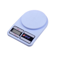 Báscula Digital Electrónica de Cocina para Control de Peso, Mini Báscula de Alimentos de Buena Calidad, Delgada, 5 kg, Reinicio Automático, con Batería