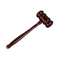 Avocat commissaire-priseur juge marteau en bois marteau ensemble bureau accessoires de bureau décor bois marteau