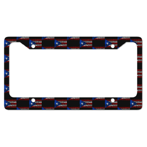 Marco para Matrícula con Bandera de Puerto <span class=keywords><strong>Rico</strong></span>, Cubierta de Matrícula de Aluminio, Soporte Metálico para Placa de Coche de 12.3x6.3 Pulgadas con Tornillos, Personalizado, Venta al Por Mayor - Product Image 2