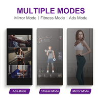 Espejo Inteligente Hiseeview de Pared con Pantalla Táctil Capacitiva Full HD para Fitness, con Función de Compartir Teléfono Inalámbrico y Sistema Dual
