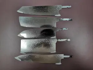 Hot Sale Kitchen 67 Layers Damascus Steel Knife Blade Diy High Hardness Blank Blade Without Handle