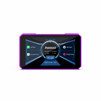 Navigateur GPS Moto CarPlay Écran Intelligent Étanche Aoocci avec Support de Fixation AMPS