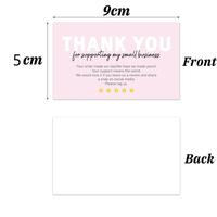 Cartes de remerciement minimalistes pour les emballages de boutiques, les envois postaux et les messages clients – Carte de remerciement pour commande
