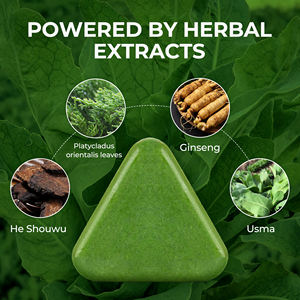 OEM Label pribadi tanaman alami Usma rumput Cedar sampo sabun <span class=keywords><strong>Bar</strong></span> untuk pertumbuhan rambut Soild Lawsonia Inermis sampo 120g - Product Image 3