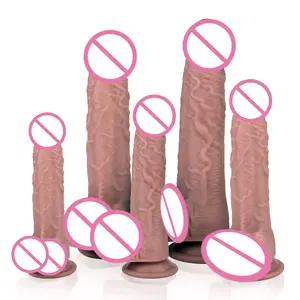 S-HANDE consoladores para mujerディルドペニス女性のオナニーおもちゃのための厚いシリコンディルドバイブレーター