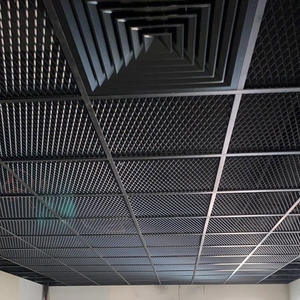 לוח תקרה רשת מתכת מורחבת אלומיניום עבור שיפוץ מבנים תליית מסגרת דקורטיבית - Product Image 2