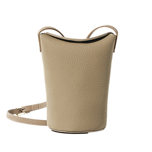 2025 High-End Women's Genuine Cowhide Leather Crossbody Phone <b>Bag</b> <b>Mini</b> Bucket Zipper Closure Single Waterproof Versatile Fashion - Product Image 1