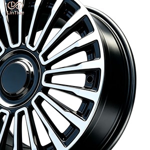 ล้อแม็กซ์สีดำเงาแบบกำหนดเอง ขอบ 22 ซี่ ขนาด 22x9.5J สำหรับ<span class=keywords><strong>รถ</strong></span> Maybach S680  5 รู 112 ET35 CB66.6 สำหรับ<span class=keywords><strong>รถ</strong></span>ซีดานหรู - Product Image 2