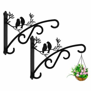 Aangepaste Metalen Gepoedercoate Huismand Lantaarn/Licht/Vogel Feeder Plant Hangers Muur Zware Buiten Hangende Planten Beugels - Product Image 1