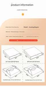 Caja de Embalaje para Pizza, Sushi, Sándwiches, Hamburguesas y Comidas Rápidas, de Papel Kraft, de Buena Calidad, de 6 y 8 Pulgadas, al por Mayor - Product Image 5