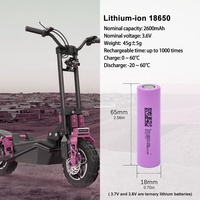 DMEGC 18650 Lithium Ion 3.7V 2600mah batterie Li-ion Rechargeable à taux de décharge élevé pour EV pour Scooter électrique