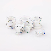 YICAI 32 pièces/ensemble Spot acrylique oreille jauge escargots et Plug Kits d'étirement chair Tunnel Expansion 3-12mm corps Piercing bijoux