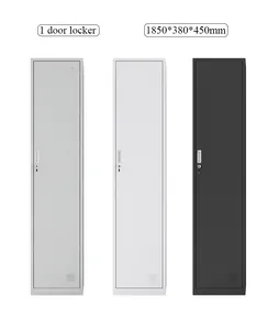आधुनिक डिजाइन एकल दरवाजा जिम लोहे लॉकर गर्म बिक्री एकल दरवाजा धातु diy पोर्टेबल कोठरी अलमारी