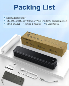 Không dây nhiệt A4 xách tay mini máy in 1500mAh cho giao diện cho điện thoại máy tính du lịch ứng dụng miễn phí kho - Product Image 5