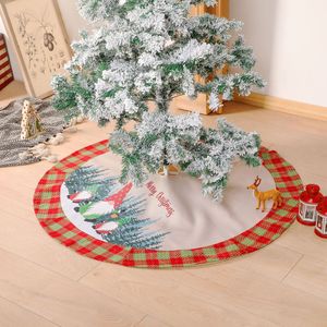 Hot Sale Lightweight Forest Pattern <b>Christmas</b> Tree Skirt Motif Tree Bottom <b>Mat</b> Holiday Family Celebration Floor Decoration. - Product Image 4