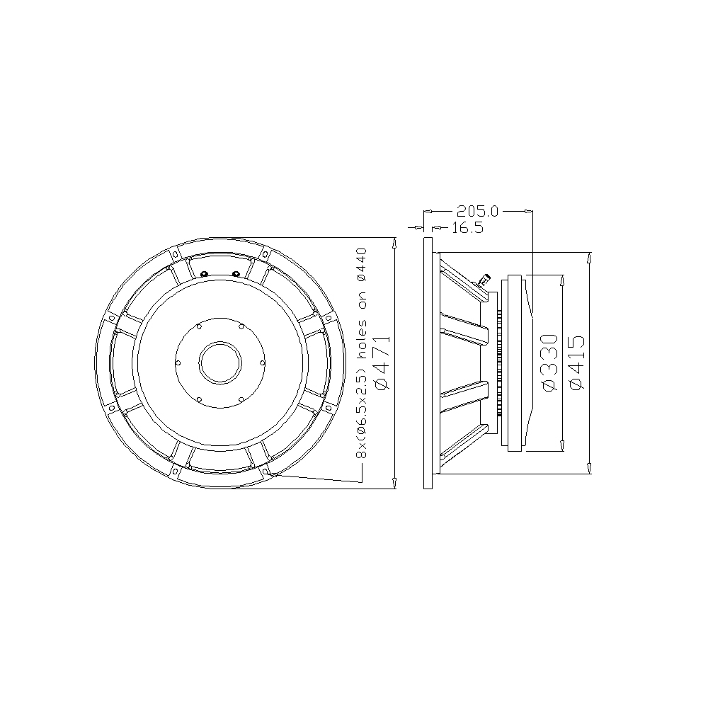 Hotsale 18 Inch Pa Speakers Subwoofer Driver L18/8631