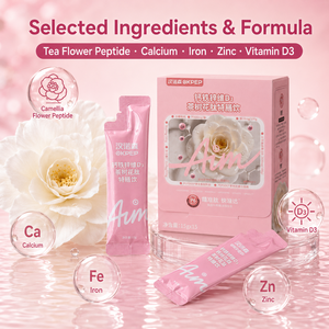 Complément alimentaire liquide oral OEM pour femmes, enrichi en calcium, fer, zinc, <span class=keywords><strong>vitamine</strong></span> D3, collagène tripeptide, peptides, pour la santé immunitaire, sachets de 15g - Product Image 3