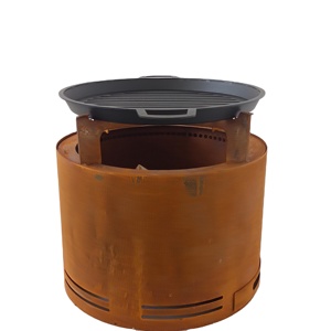 Barbacoa Multifuncional 3 en 1 de Alta Calidad para Interiores y Exteriores, Chimenea para Patio Trasero Color Óxido - Product Image 1