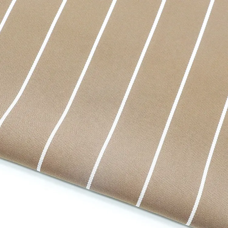 Beautiful Polyester Fabric With Colorful Striped woven Fabric For Dress Shirts