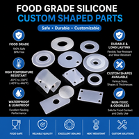 Joint d'étanchéité en silicone souple sur mesure de forme géométrique pour conteneur alimentaire, en matériau sûr non déchirable, pièces personnalisées