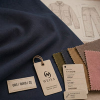 Tissu en toile de coton tissé 100 % pur, teint uni, haute densité, 14 oz, durable, lavé, directement de l'usine, pour sacs à outils et ceintures robustes