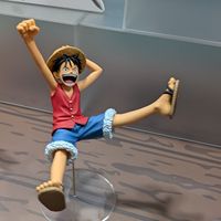 Figura Coleccionable de Anime de PVC y ABS a Escala 1/12 de Monkey D. Luffy, Licenciada por Banpresto, Decoración de Escritorio, Regalo para Fans