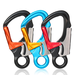 Mosquetón de Aluminio Personalizado de 35 kN para Vía Ferrata, Gancho de Escalada de Carga Pesada, Equipo de Seguridad Profesional para <span class=keywords><strong>Klettersteig</strong></span> al Aire Libre - Product Image 2