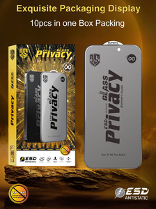 Nouveau protecteur d'écran de confidentialité pour iPhone 17, verre trempé anti-espion ESD pour iPhone 17, 16 Pro Max, 17 <span class=keywords><strong>Air</strong></span> - Product Image 6